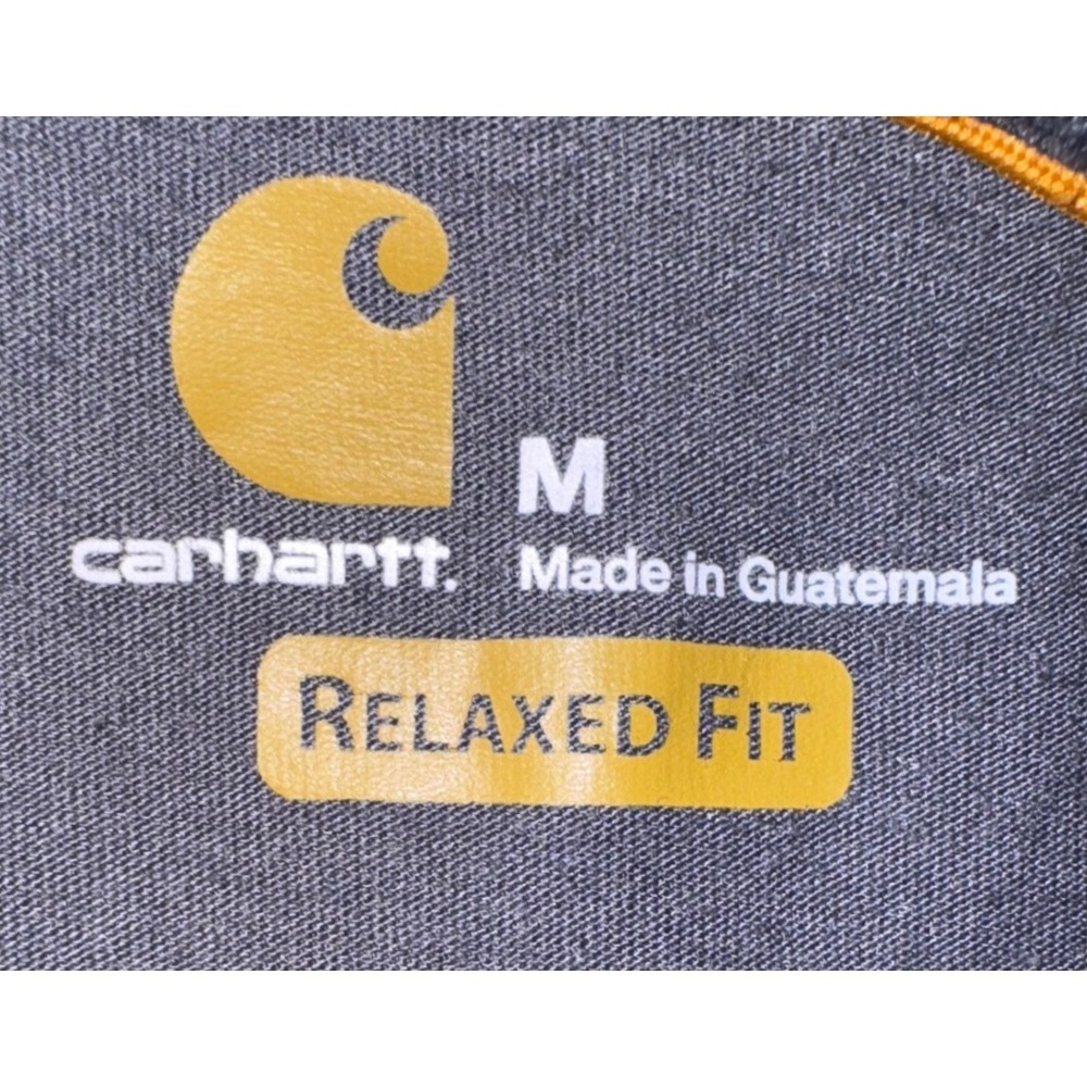 Carhartt Force Extremes Mens Medium Relaxed Fit Quarter Zip Pullover Grey 102585 - Picture 3 of 11